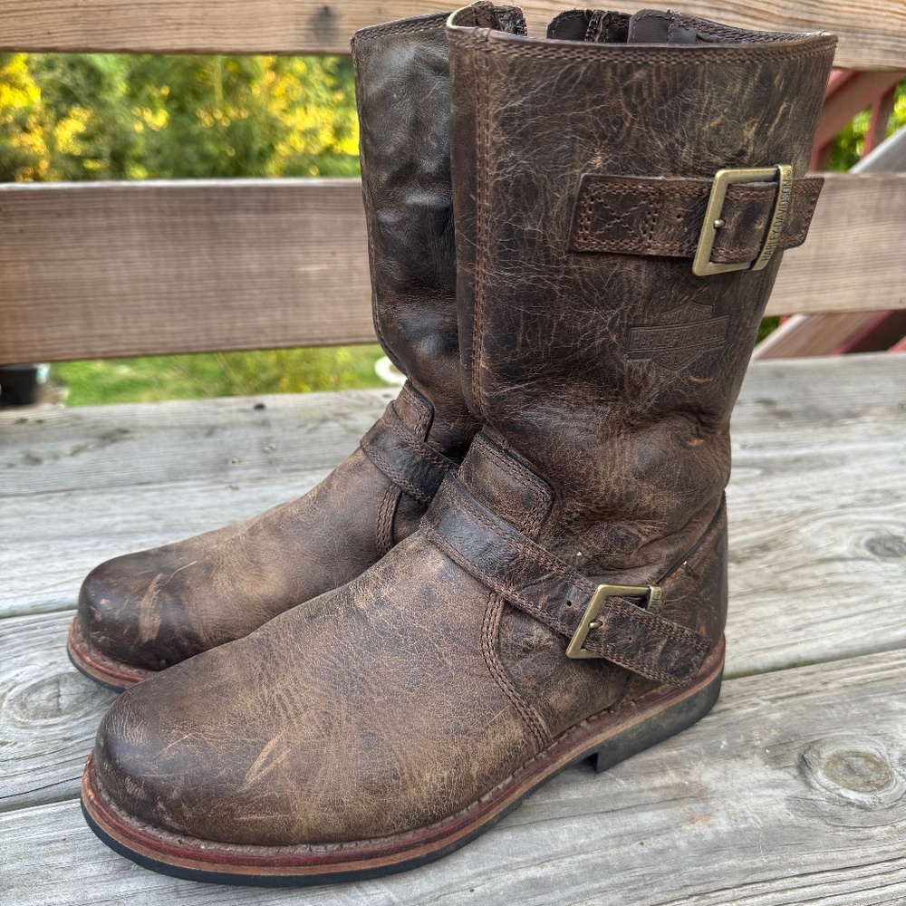 Harley Davidson motorcycle boots